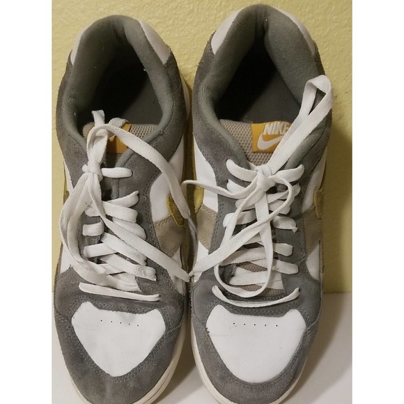 Size 10.5 Men - Nike Air Skeet Skateboard w/Yellow Swoosh and Grey 311606-071 - Picture 1 of 12